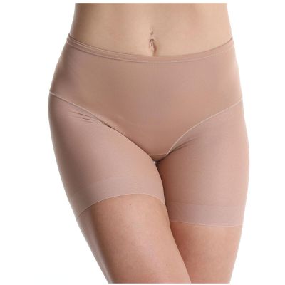 tuduoms Women Mesh Tummy Control Shapewear Briefs High Waist Body Shaper Panties Sexy Slip Shorts Under Dresses Thigh Slimmer Khaki