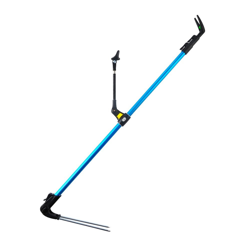 Fishing Stand Fishing Rod Bracket Aluminum Alloy Gun Turret Bracket Fishing Rod Holder with Ground Insertion Platform Fishing Rod Support Frame Can Be Positioned Fishing Rod Holder
