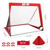 Portable Pop Up Soccer Goal for Kids Trainning and Family Game Foldable Soccer Net for Backyard with Carrying Case (4FT, Red) view 2