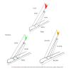 Fishing Stand Hand-sea Dual-use Simple Iron Bracket Folding Gun Turret Galvanized Fishing Rod Bracket Sea Rod Bracket Fishing Rod Holder ( Size : A ) view 2