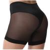 tuduoms Women Mesh Tummy Control Shapewear Briefs High Waist Body Shaper Panties Sexy Slip Shorts Under Dresses Thigh Slimmer Black view 3