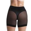 tuduoms Women Mesh Tummy Control Shapewear Briefs High Waist Body Shaper Panties Sexy Slip Shorts Under Dresses Thigh Slimmer Black view 4