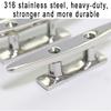 PHASFBJ Boat Cleats 316 Stainless Steel Boat Cleat, Dock Cleats Boat Rope Cleat Boat Mooring Cleat, Suitable for Ships, Yachts, Speed Boats, Motor Boats Pack of 4,4" view 4