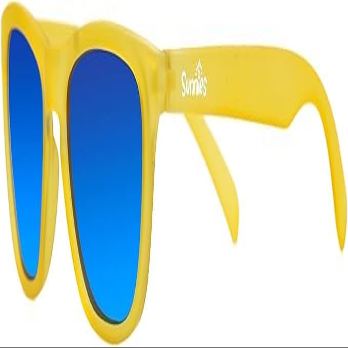 Sunnies Shades - Just Monkeying Around - Sunglasses for Kids with Microfiber Pouch - Polarized & Scratch Protected - 100% UVA & UVB Protection - Reflective Lenses, Anti Slip & Durable - 4-10 Years Old