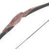 58" Traditional Longbow 20-50 Lbs One Piece Wood Long Bow Right/Left Hand Recurve Bow for Beginner Women Teens (25 Lbs, only Bow/Right Handed) view 4