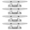 PHASFBJ 316 Stainless Marine Grade Steel Boat Cleat, Small Dock Cleat 4-12 inch Conjoined base, Can be used for domestic ships, yachts, speedboats, motor boats, etc.,8" view 1