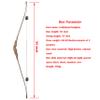 58" Traditional Longbow 20-50 Lbs One Piece Wood Long Bow Right/Left Hand Recurve Bow for Beginner Women Teens (50 Lbs, Bow Set/Right Handed) view 2