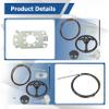 WFLNHB 13FT Boat Rotary Steering System Outboard Kit SS13714 Marine with 12.4 Inch Wheel view 3