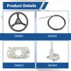 WFLNHB 13FT Boat Rotary Steering System Outboard Kit SS13714 Marine with 12.4 Inch Wheel view 4
