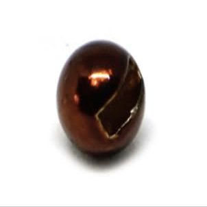 Fulling Mill Fly Tying Metallic Brown Slotted Tungsten Beads - 4.6mm  3/16"