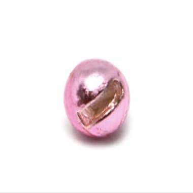 Fulling Mill Fly Tying Metallic Light Pink Slotted Tungsten Beads - 1.5mm  1/16"
