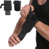 SUJAYU Wrist Wraps, 2 Pack Wrist Brace Wrist Straps for Weightlifting, Wrist Straps Lifting Straps Wrist Weights Carpal Tunnel Wrist Brace, Wrist Brace for Working Out Gym Accessories for Men (Black) view 1