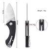 TACRAY Liner Locking Knife, Compact Utility Folding Pocket Knife with Clip, Easy to Carry Daily, Three Colors Available(black) view 2