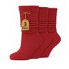 AWS/American Made Lightweight Slouch Socks 3 PAIRS Shoe Size 5-10 (Hibiscus) view 1