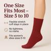 AWS/American Made Lightweight Slouch Socks 3 PAIRS Shoe Size 5-10 (Hibiscus) view 3