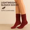 AWS/American Made Lightweight Slouch Socks 3 PAIRS Shoe Size 5-10 (Hibiscus) view 4