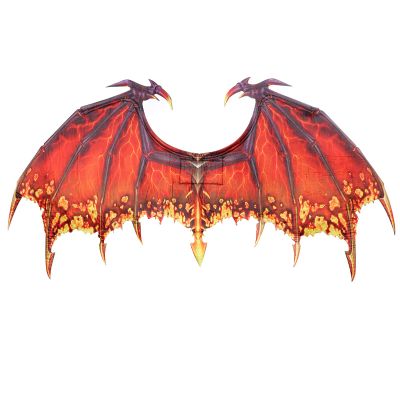 Alodidae Dragon Wings Costume Devil Wings Adult Halloween Costumes for Men Women Demon Bat Animel Wing Mardi Gras Cosplay Accessory (Dark Red)