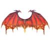 Alodidae Dragon Wings Costume Devil Wings Adult Halloween Costumes for Men Women Demon Bat Animel Wing Mardi Gras Cosplay Accessory (Dark Red) view 1