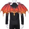 Alodidae Dragon Wings Costume Devil Wings Adult Halloween Costumes for Men Women Demon Bat Animel Wing Mardi Gras Cosplay Accessory (Dark Red) view 2