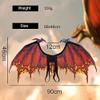 Alodidae Dragon Wings Costume Devil Wings Adult Halloween Costumes for Men Women Demon Bat Animel Wing Mardi Gras Cosplay Accessory (Dark Red) view 4
