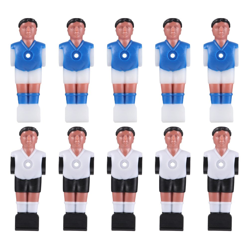 SEWACC 10cs Foosball Men Replacement Foosball Player Figurine Foosball Accessories Soccer Table Parts