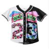 Amzdest 90s Clothing for Women, Unisex Hip Hop Party, Bel Air 23 Baseball Jersey Short Sleeve Button Down Shirt (23Black/White, Small) view 1