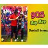Amzdest 90s Clothing for Women, Unisex Hip Hop Party, Bel Air 23 Baseball Jersey Short Sleeve Button Down Shirt (23Black/White, Small) view 4