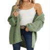 Maroway Long Sleeve Lightweight Cardigan Sweater for Women Green view 2