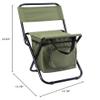 SAXTZDS Portable Outdoor Folding Chair with Storage Bag with Back Insulation Function 3-in-1 Leisure Camping Fishing Chair view 2