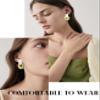 Dodocatie Dangle Rattan Earrings Jewelry for Women, Boho Statement Handmade Unique Summer Tropical Straw Wicker Loop Circle Earrings Fashion Trendy Bohemian Beach Accessories Aretes Para Mujer view 3