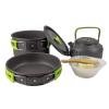 SAXTZDS Outdoor 2-3 Person Camping Teapot Set Pot with Cutlery Portable Cookware Set view 2