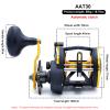 CAMEKOON Level Wind Trolling Fishing Reel, Round Baitcasting Reel, Right Hand, Graphite Body, Star Drag Saltwater Casting Reel view 2