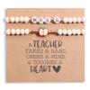 Teacher Gifts Christmas Teacher Appreciation Gifts in Bulk Personalized Best Teachers Bracelet Gift for Women End of The Year Cool Thank you Present Jewlery Teachers Must Haves (Mrs-B) view 1