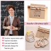 Teacher Gifts Christmas Teacher Appreciation Gifts in Bulk Personalized Best Teachers Bracelet Gift for Women End of The Year Cool Thank you Present Jewlery Teachers Must Haves (Mrs-B) view 3