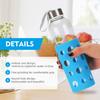 4 Pack Water Bottle Silicone Sleeve, Silicone Protective Holders for Glass Water Bottle, Slip Resistant & Durable Protective Covers for Smoothie, Drinks, Juice, Milk Bottles (Colorful) view 4