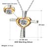 Cross Dancing Necklace Luxury Box 21st Birthday Daughter, to Daughter from Mom, Religious Gift for Daughter from Mom, Mother Daughter Gift, Heart Cr view 4