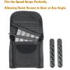 SdTacDuGe Molded Speed Strips Pouch with Pack of 4 Speed Strips,Molded Quickstrips Holder Pouch Hook and Loop Structure for Quick Flip Opening,Fits .38/.357,40SW,5 Rounds view 3
