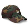 Pomeranian hat Embroidered, Pomeranian Baseball Cap, Pomeranian dad hat, for Men and Women, Pomeranian Gift. Green Camo view 2