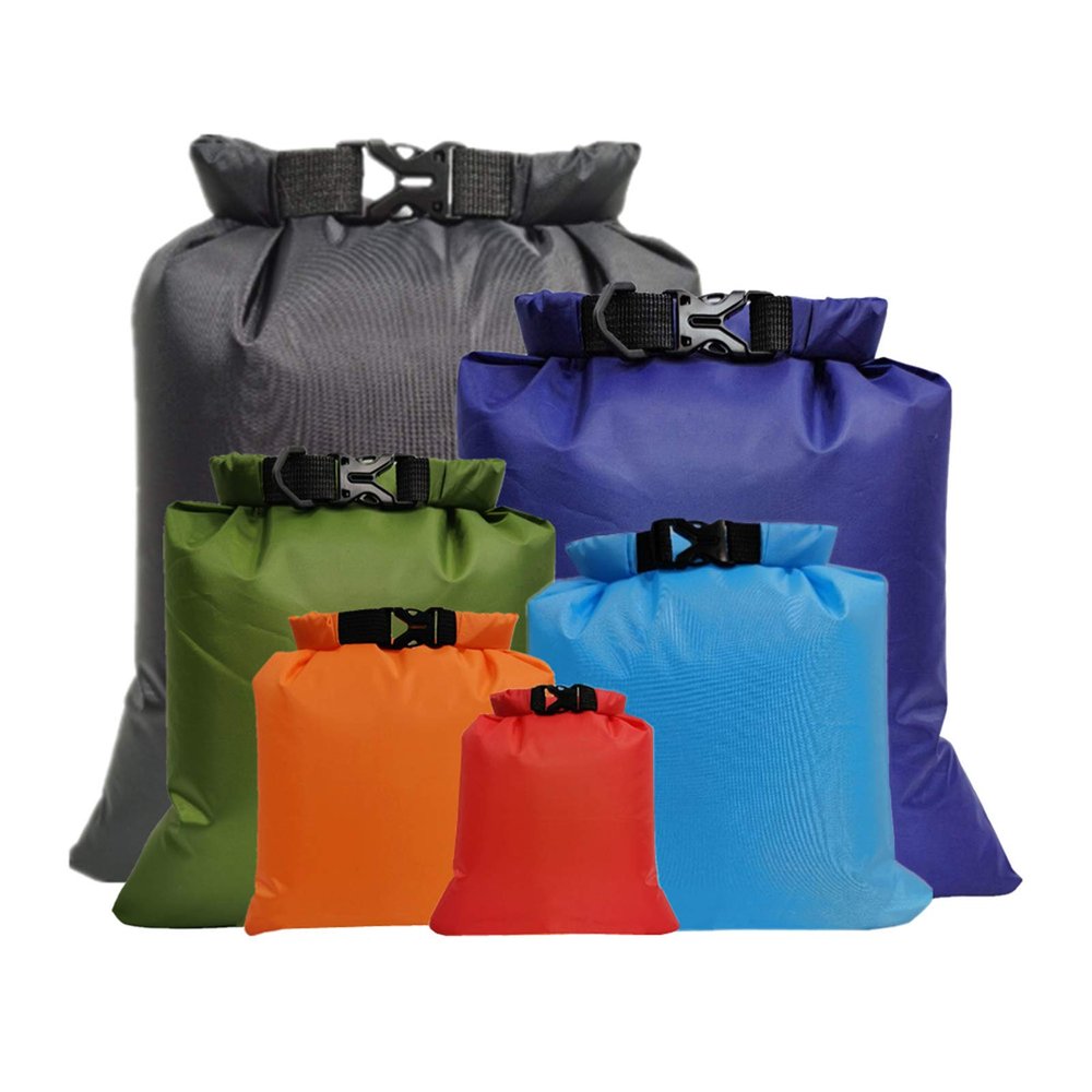6 PCS Outdoor Waterproof Bag Dry Sack for Drifting Boating float Kayaking Beach