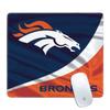 Skinit Small Gaming Mouse Pad - Officially Licensed Denver Broncos Design with Stitched Edges, Waterproof, Non-Slip Rubber Base, Desk Mat for Keyboard & Mouse, 12.6" x 11" inches view 1