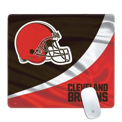 Skinit Medium Gaming Mouse Pad - Officially Licensed Cleveland Browns Design with Stitched Edges, Waterproof, Non-Slip Rubber Base, Desk Mat for Keyboard & Mouse, 17.7" x 15.75" inches