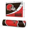 Skinit Medium Gaming Mouse Pad - Officially Licensed Cleveland Browns Design with Stitched Edges, Waterproof, Non-Slip Rubber Base, Desk Mat for Keyboard & Mouse, 17.7" x 15.75" inches view 2