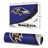 Skinit Medium Gaming Mouse Pad - Officially Licensed Baltimore Ravens Design with Stitched Edges, Waterproof, Non-Slip Rubber Base, Desk Mat for Keyboard & Mouse, 17.7" x 15.75" inches view 2