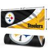 Skinit Large Gaming Mouse Pad - Officially Licensed Pittsburgh Steelers Design with Stitched Edges, Waterproof, Non-Slip Rubber Base, Desk Mat for Keyboard & Mouse, 31.5" x 11.8" inches view 2