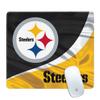 Skinit Small Gaming Mouse Pad - Officially Licensed Pittsburgh Steelers Design with Stitched Edges, Waterproof, Non-Slip Rubber Base, Desk Mat for Keyboard & Mouse, 12.6" x 11" inches view 1