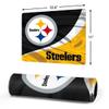 Skinit Small Gaming Mouse Pad - Officially Licensed Pittsburgh Steelers Design with Stitched Edges, Waterproof, Non-Slip Rubber Base, Desk Mat for Keyboard & Mouse, 12.6" x 11" inches view 2