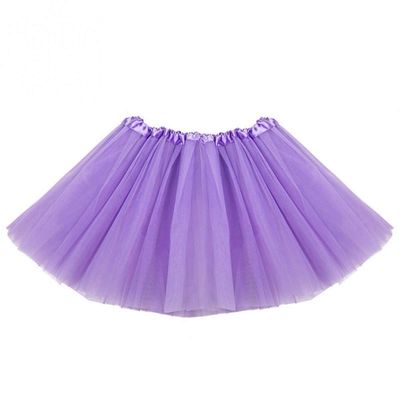 Kids Tutu Skirts 3 Layered Tulle, Fit Most 2-8 yrs Little Girls for Dance Party Costume (#06 Lavender, 1)