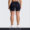 Aoxjox Trinity Workout Biker Shorts for Women Tummy Control High Waisted Exercise Athletic Gym Running Yoga Short 6" (Black Leopard Print, X-Large) view 3