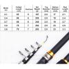 TOMYEUS Fishing Rod Carbon Fiber Fishing Rod 2.1M -3.6M Carp Fishing Rod Feeder Light Hard Telescopic Fishing Rod Fishing Pole Holders Fishing Gifts (Color : Black, Length : 2.7 m) view 2