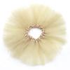 Kids Tutu Skirts 3 Layered Tulle, Fit Most 2-8 yrs Little Girls for Dance Party Costume (#15 Gold, 2) view 3